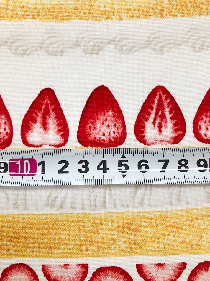 いちご様オーダー品 205-HSK769<br>オックス プリント ストロベリーケーキ ***反買い価格